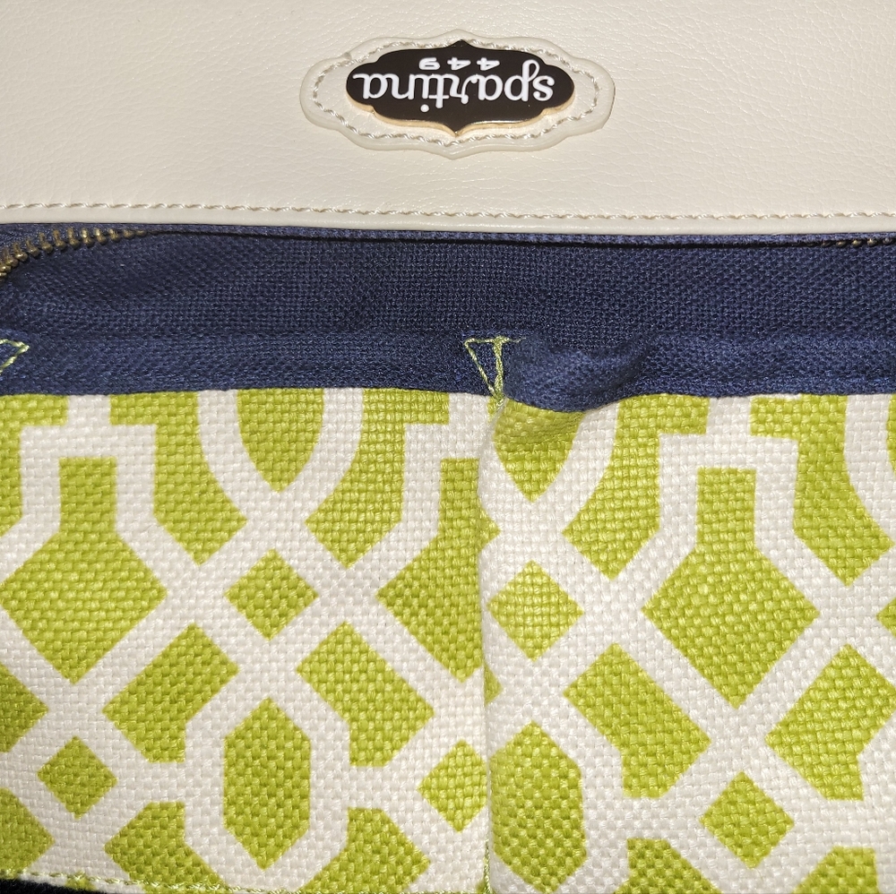 Spartina 449 Heyward Hipster Linen & Leather NWOT - Picture 5 of 6